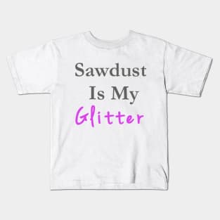 Sawdust & Glitter Purple Kids T-Shirt